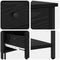 vidaXL Bedside Cabinet with Drawer 2 pcs Black oak Engineered wood