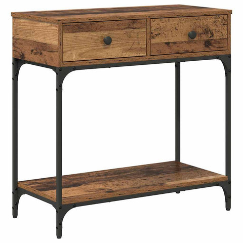 vidaXL Console Table Old Wood 75x34.5x75 cm Engineered Wood