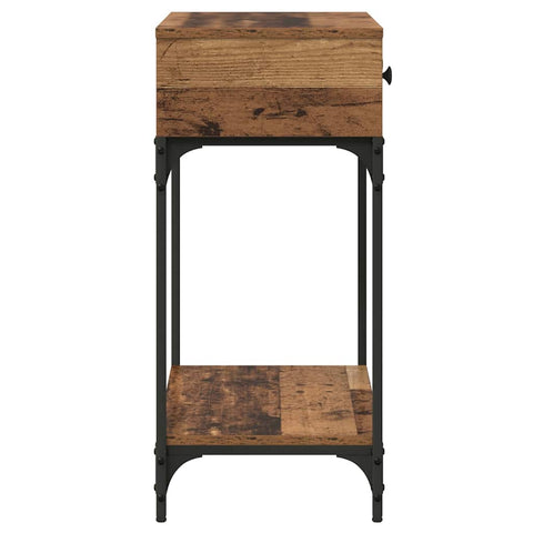 vidaXL Console Table Old Wood 75x34.5x75 cm Engineered Wood