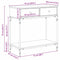 vidaXL Console Table Old Wood 75x34.5x75 cm Engineered Wood