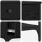 vidaXL Console Table Black oak 75 x 34.5 x 75 cm Engineered wood