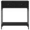 vidaXL Console Table Black oak 75 x 34.5 x 75 cm Engineered wood