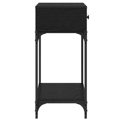 vidaXL Console Table Black oak 75 x 34.5 x 75 cm Engineered wood