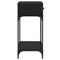 vidaXL Console Table Black oak 75 x 34.5 x 75 cm Engineered wood