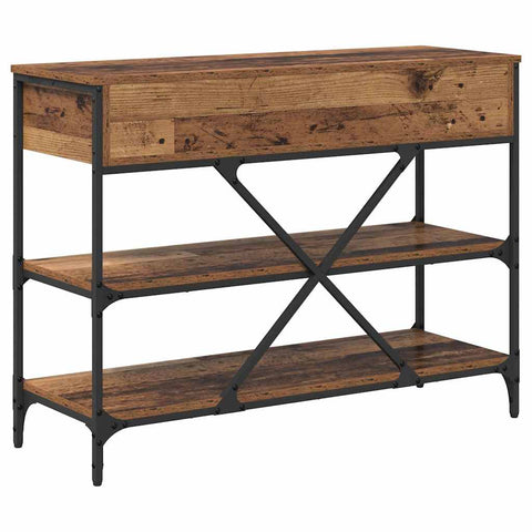 vidaXL Console Table Old Wood 100x34.5x75 cm Engineered Wood