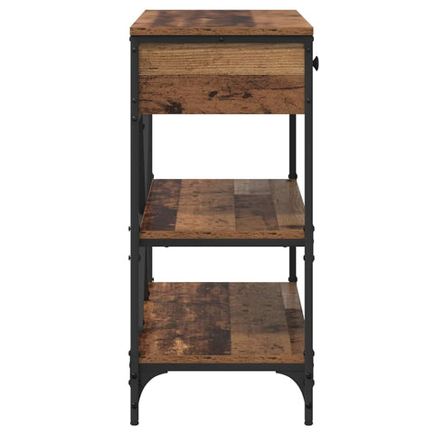 vidaXL Console Table Old Wood 100x34.5x75 cm Engineered Wood