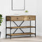 vidaXL Console Table Artisan Oak 100x34.5x75 cm Engineered Wood