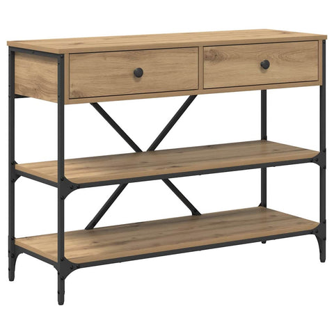 vidaXL Console Table Artisan Oak 100x34.5x75 cm Engineered Wood