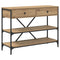 vidaXL Console Table Artisan Oak 100x34.5x75 cm Engineered Wood