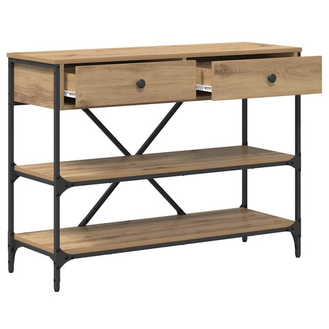 vidaXL Console Table Artisan Oak 100x34.5x75 cm Engineered Wood