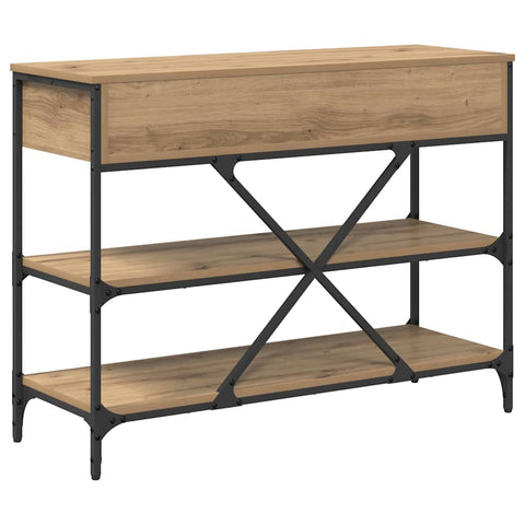 vidaXL Console Table Artisan Oak 100x34.5x75 cm Engineered Wood