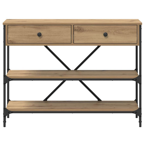 vidaXL Console Table Artisan Oak 100x34.5x75 cm Engineered Wood