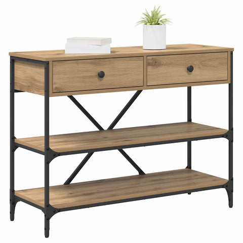 vidaXL Console Table Artisan Oak 100x34.5x75 cm Engineered Wood