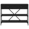 vidaXL Console Table Black Oak 100x34.5x75 cm Engineered Wood