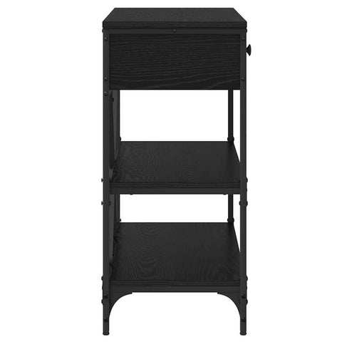 vidaXL Console Table Black Oak 100x34.5x75 cm Engineered Wood