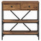 vidaXL Console Table Old Wood 75x34.5x75 cm Engineered Wood