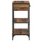 vidaXL Console Table Old Wood 75x34.5x75 cm Engineered Wood