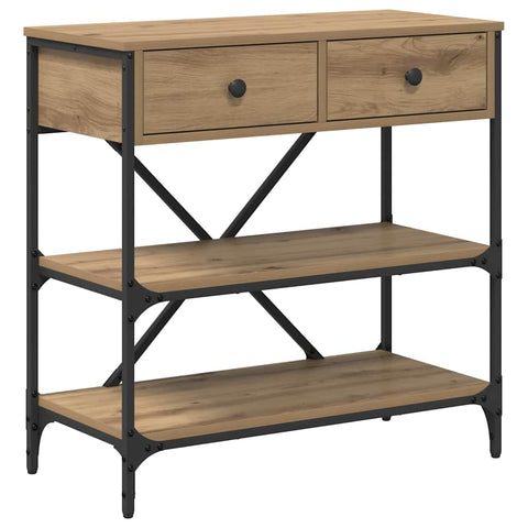 vidaXL Console Table Artisan Oak 75x34.5x75 cm Engineered Wood
