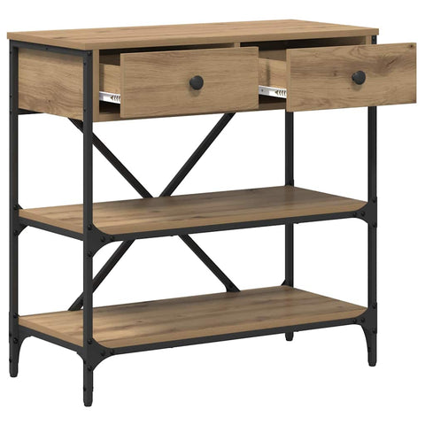 vidaXL Console Table Artisan Oak 75x34.5x75 cm Engineered Wood