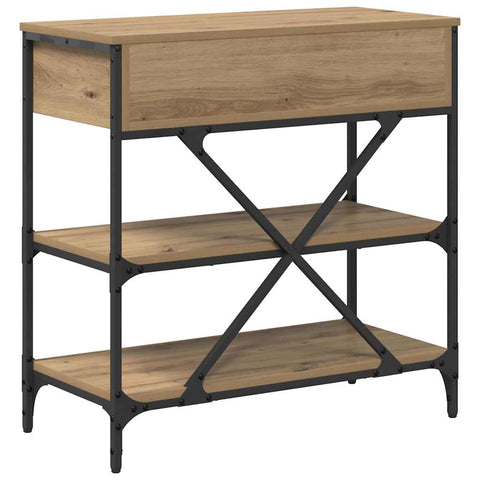 vidaXL Console Table Artisan Oak 75x34.5x75 cm Engineered Wood