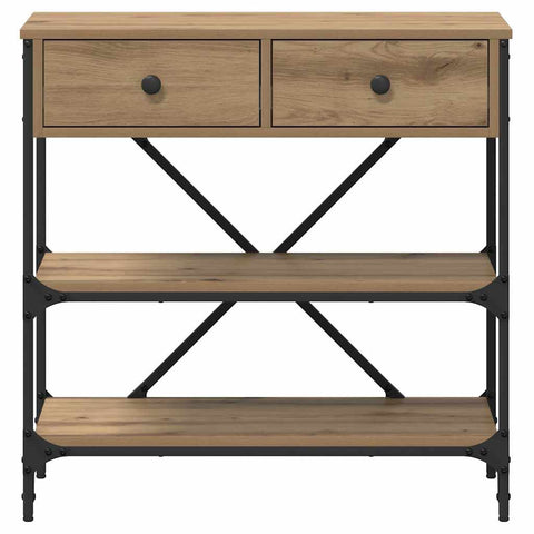 vidaXL Console Table Artisan Oak 75x34.5x75 cm Engineered Wood