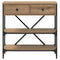 vidaXL Console Table Artisan Oak 75x34.5x75 cm Engineered Wood
