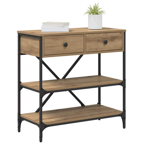 vidaXL Console Table Artisan Oak 75x34.5x75 cm Engineered Wood