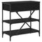 vidaXL Console Table Black Oak 75x34.5x75 cm Engineered Wood