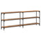 vidaXL Console Table Old Wood 200x29x75 cm Engineered Wood