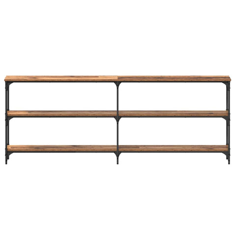 vidaXL Console Table Old Wood 200x29x75 cm Engineered Wood