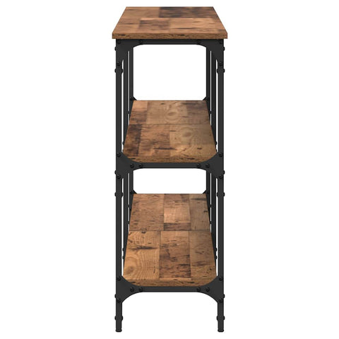 vidaXL Console Table Old Wood 200x29x75 cm Engineered Wood