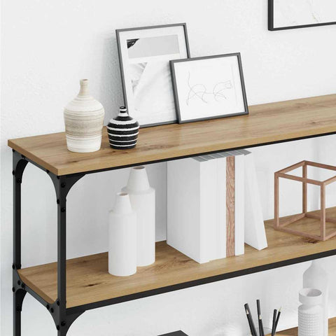 vidaXL Console Table Artisan oak 200 x 29 x 75 cm