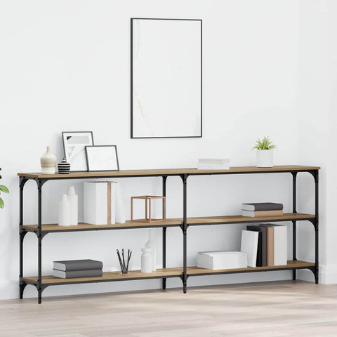 vidaXL Console Table Artisan Oak 200x29x75 cm Engineered Wood