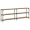vidaXL Console Table Artisan Oak 200x29x75 cm Engineered Wood