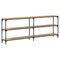 vidaXL Console Table Artisan Oak 200x29x75 cm Engineered Wood
