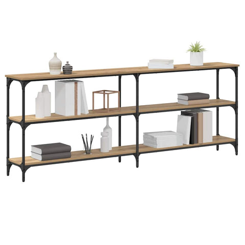 vidaXL Console Table Artisan Oak 200x29x75 cm Engineered Wood