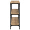 vidaXL Console Table Artisan Oak 200x29x75 cm Engineered Wood