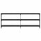 vidaXL Console Table Black Oak 200x29x75 cm Engineered Wood