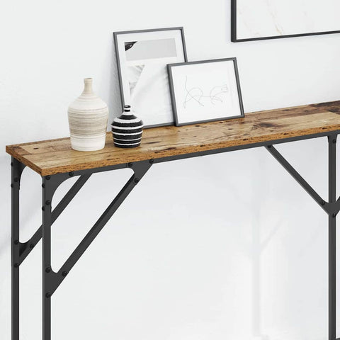 vidaXL Console Table Old Wood 180 x 23 x 75 cm