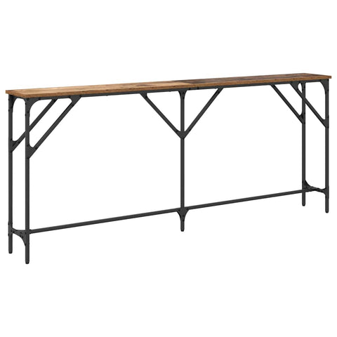 vidaXL Console Table Old Wood 180x23x75 cm Engineered Wood