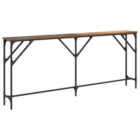vidaXL Console Table Old Wood 180x23x75 cm Engineered Wood