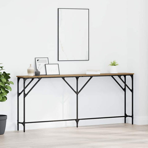 vidaXL Console Table Artisan Oak 180x23x75 cm Engineered Wood