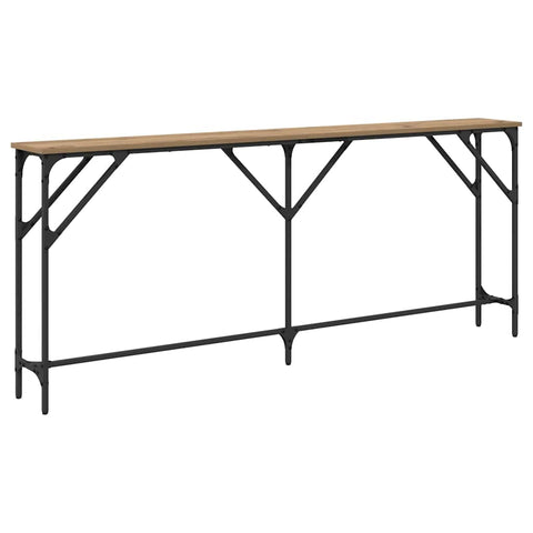 vidaXL Console Table Artisan Oak 180x23x75 cm Engineered Wood