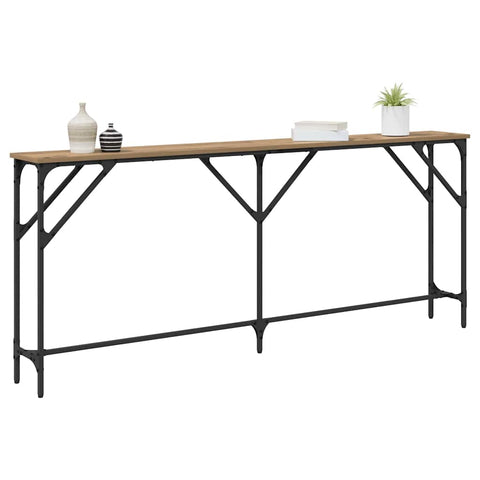 vidaXL Console Table Artisan Oak 180x23x75 cm Engineered Wood