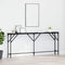vidaXL Console Table Black Oak 180x23x75 cm Engineered Wood