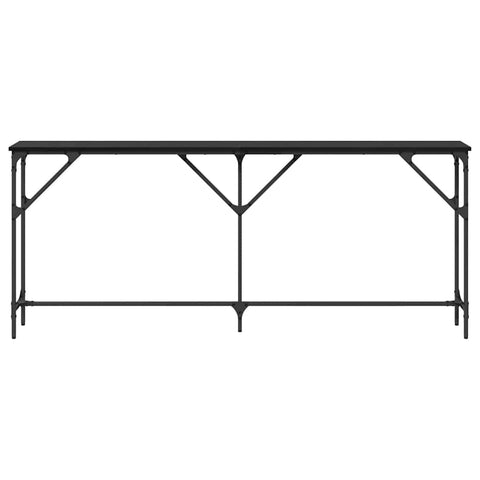 vidaXL Console Table Black Oak 180x23x75 cm Engineered Wood