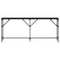 vidaXL Console Table Black Oak 180x23x75 cm Engineered Wood
