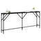 vidaXL Console Table Black Oak 180x23x75 cm Engineered Wood