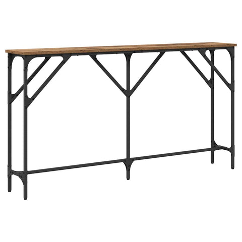 vidaXL Console Table Old Wood 140x23x75 cm Engineered Wood