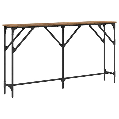 vidaXL Console Table Old Wood 140x23x75 cm Engineered Wood